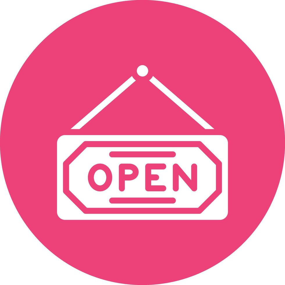 Open Store Sign Vector Icon