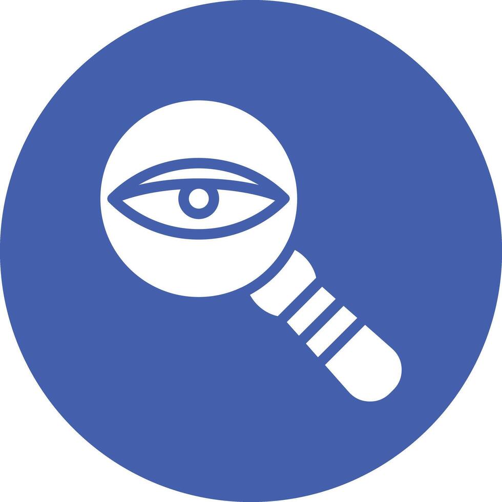 Eye Magnifier Vector Icon