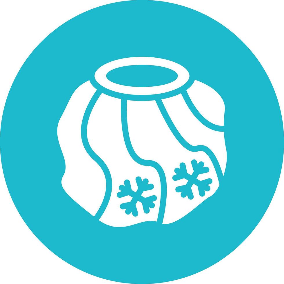 Ice Bag Vector Icon