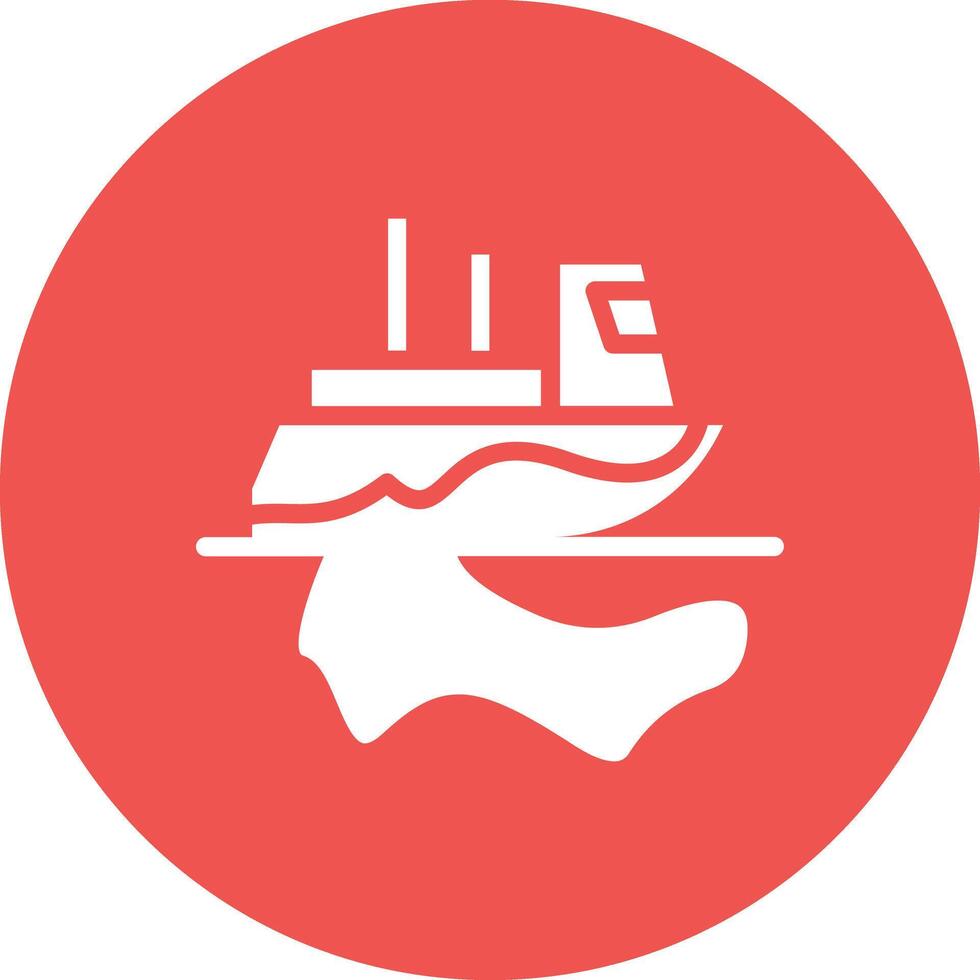 Ocean Oil Spill Vector Icon