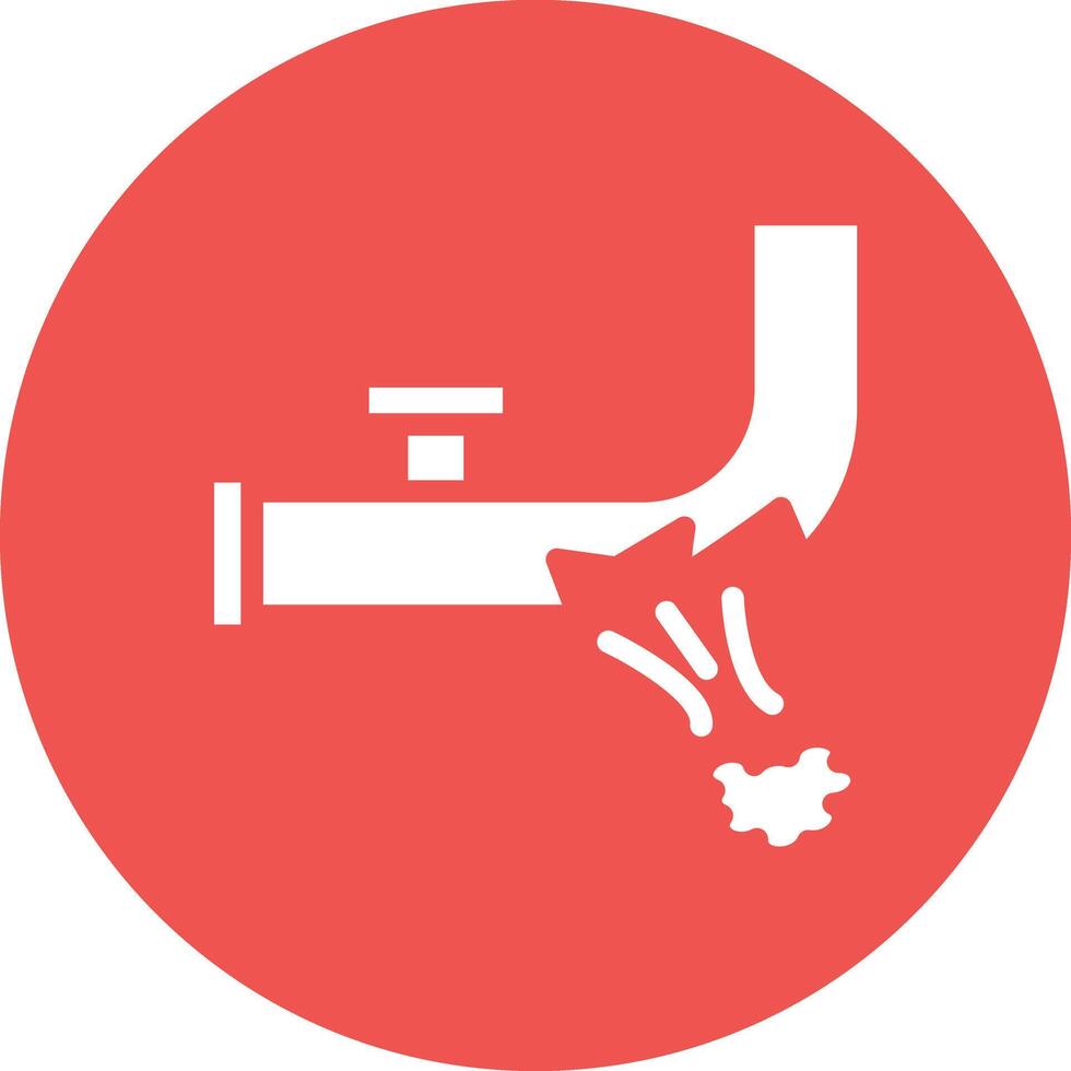 Gas Pipe Leak Vector Icon