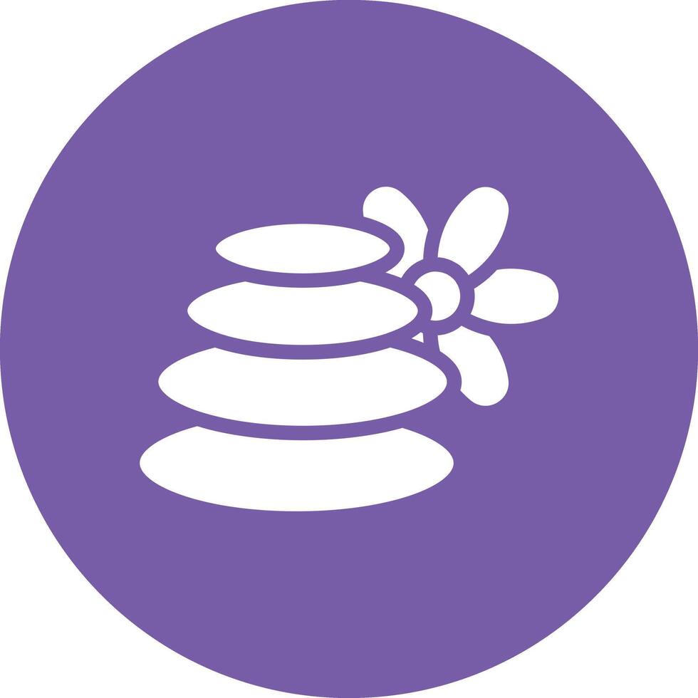 Hot Stone Vector Icon
