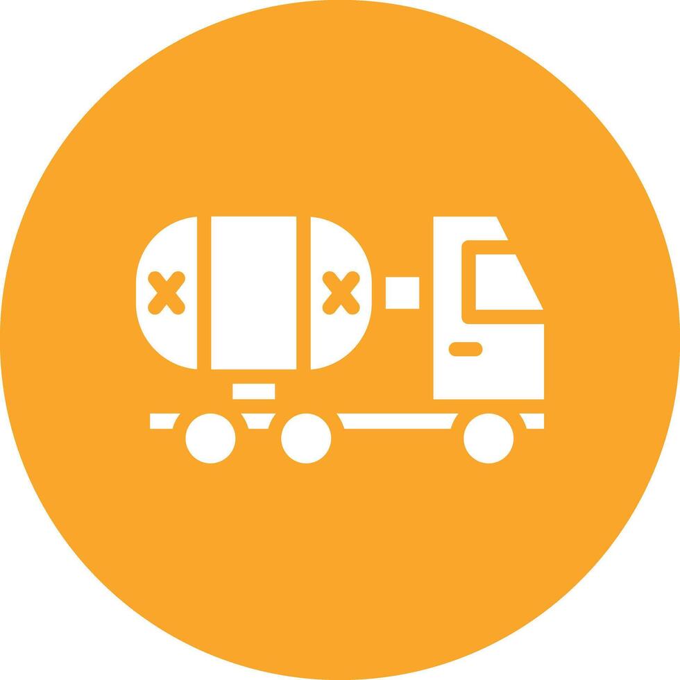 Oil Tanker Vector Icon