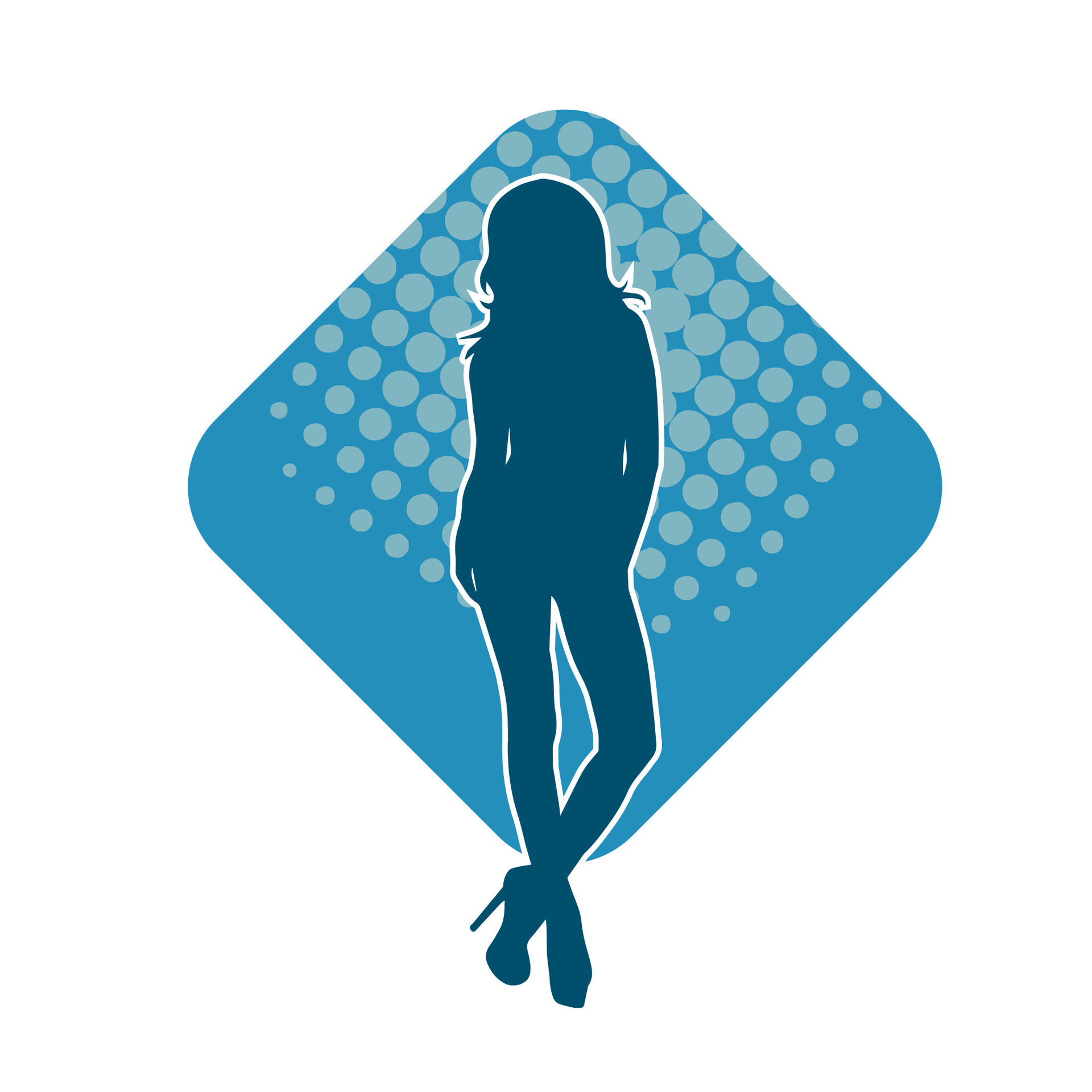 Silhouette Of A Young Slim Female Model In Tight Outfit Silhouette Of silhouette-of-a-young-slim-female-model-in-tight-outfit-silhouette-of