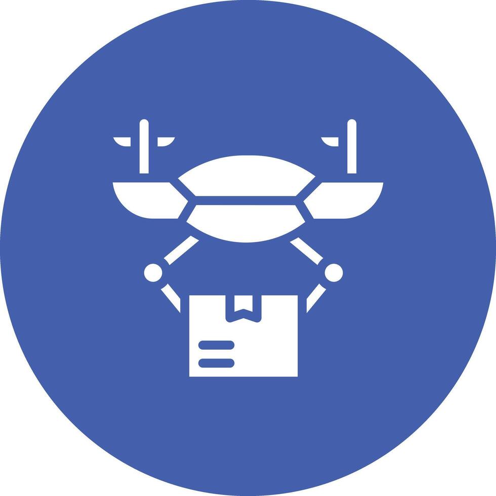Drone Delivery Vector Icon