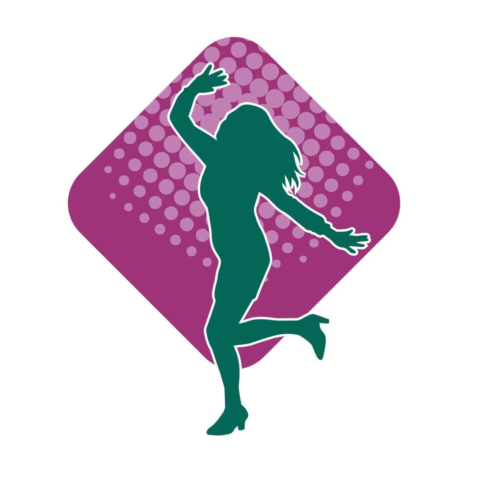 silueta de un hembra tenis jugador en acción pose. silueta de un mujer jugando tenis deporte con raqueta. vector