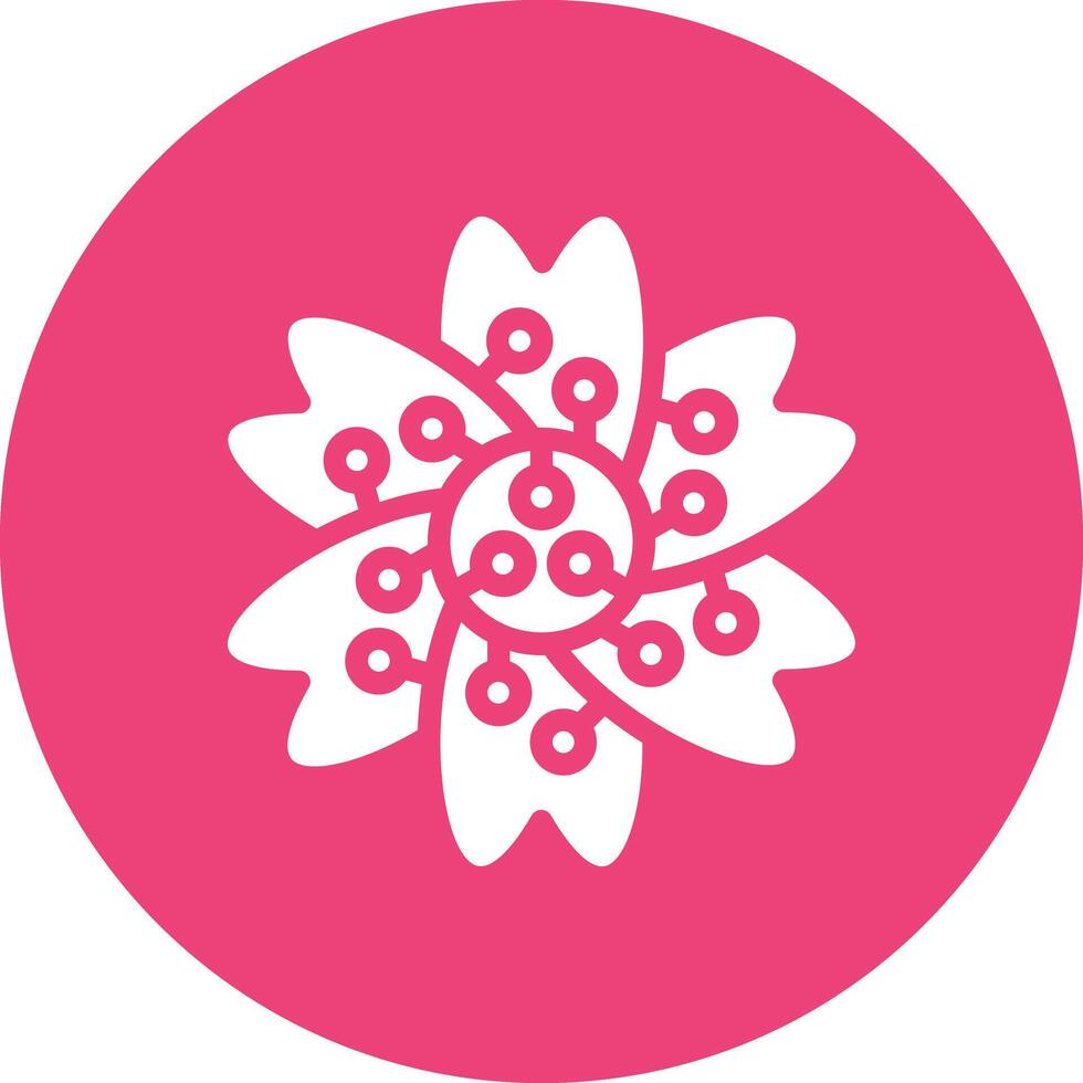 Cherry Blossom Vector Icon