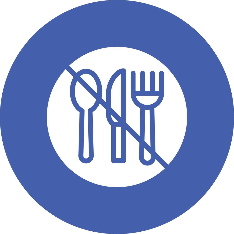 No Eating Vector Icon