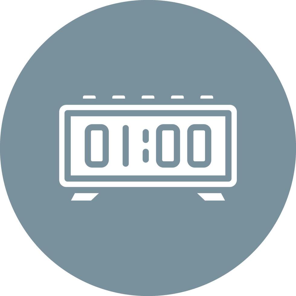 Digital Clock Vector Icon