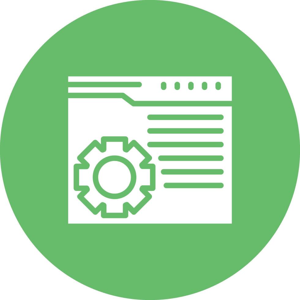 Web Maintenance Vector Icon