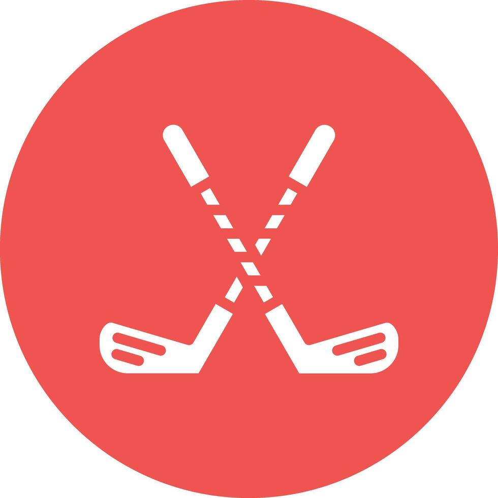 Golf Sticks Vector Icon