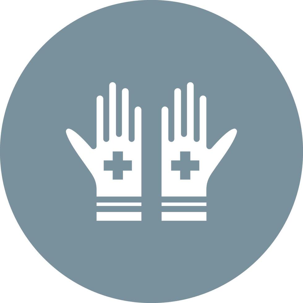 Medical Gloves Vector Icon