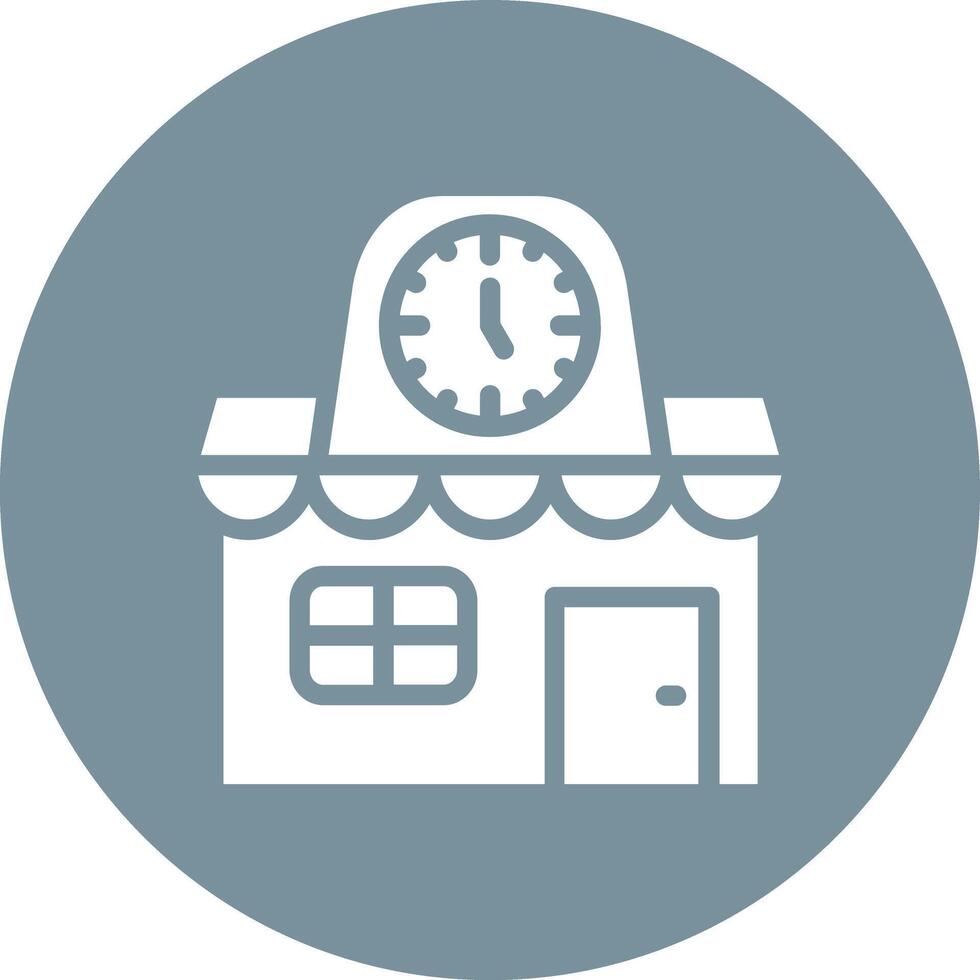 Clock Shop Vector Icon