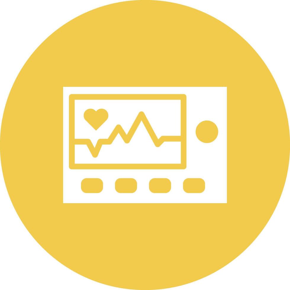 Heart Monitoring Vector Icon