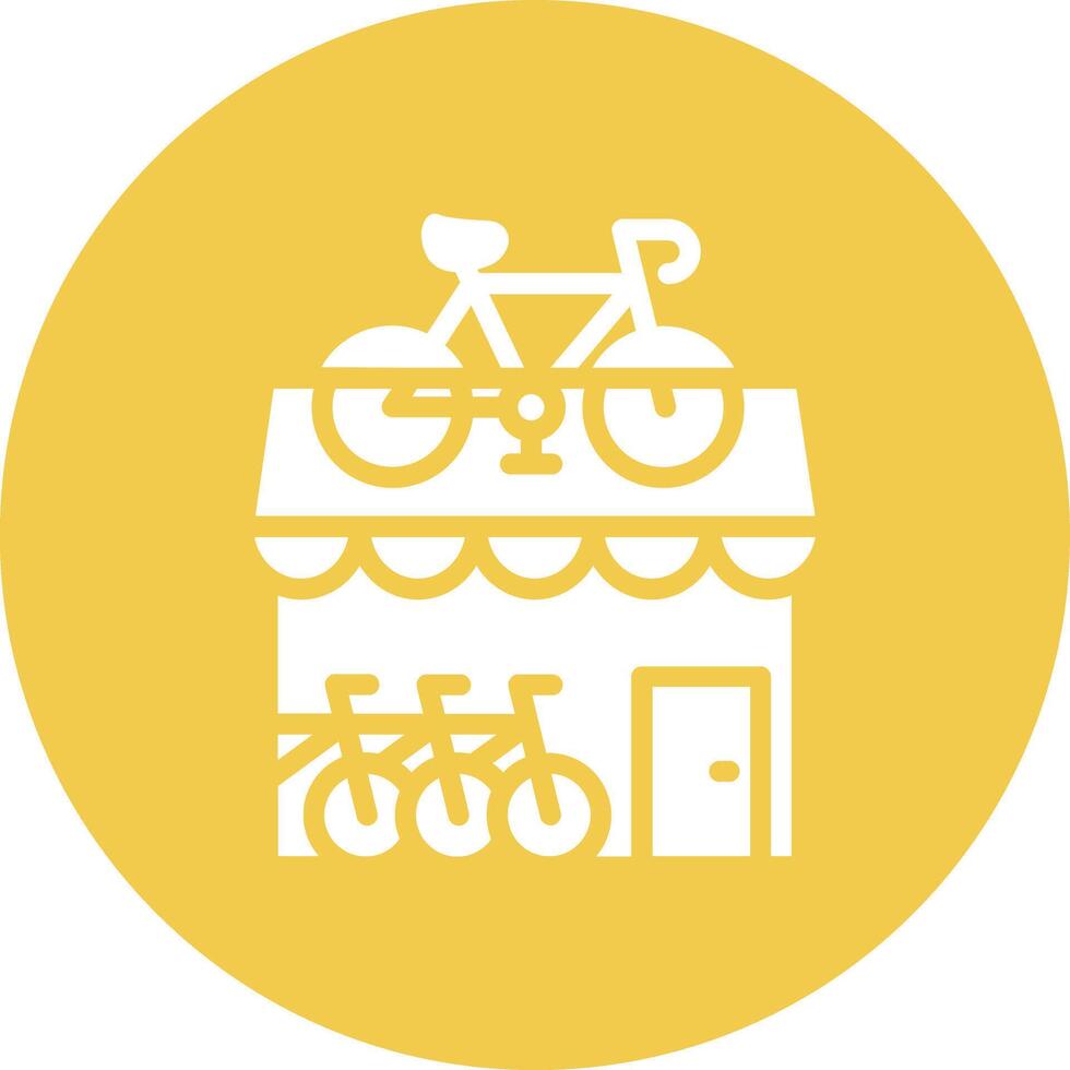 Bike Shop Vector Icon