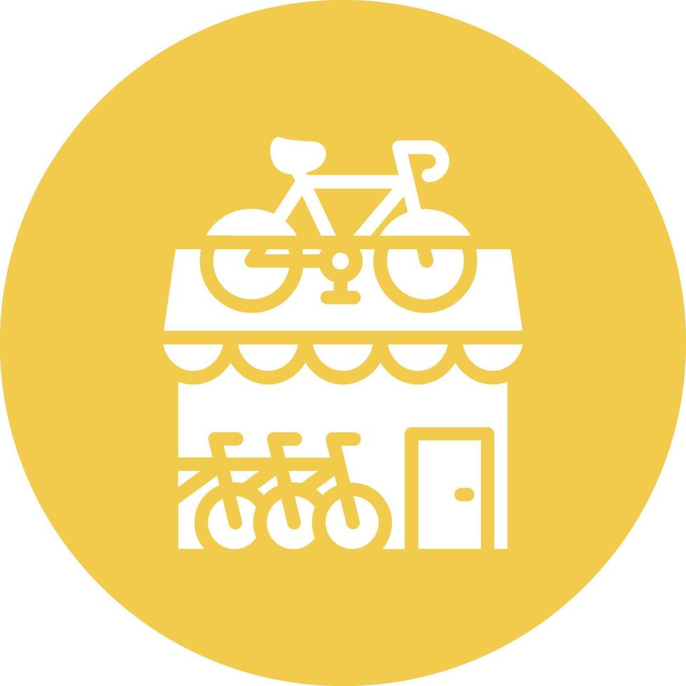 Bike Shop Vector Icon