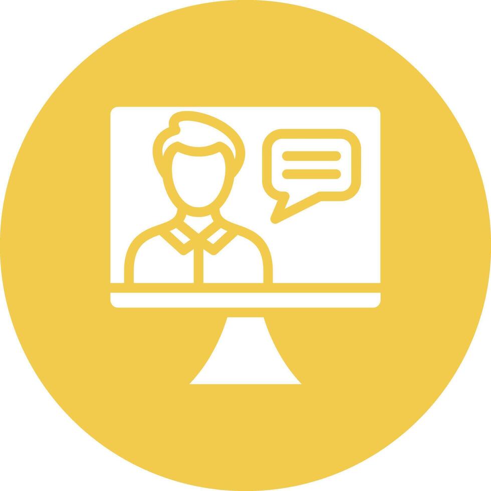 Online Lecture Vector Icon
