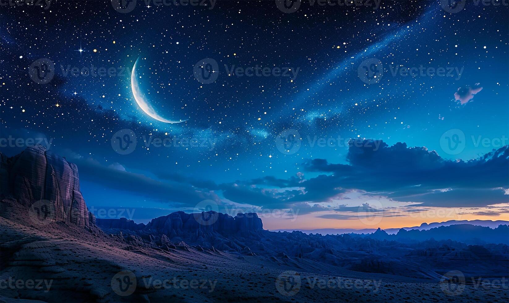 AI generated Ramadan Under the Stars photo