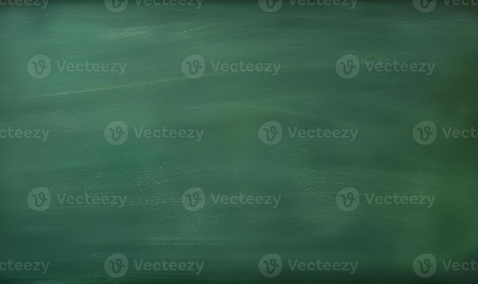 Working place on empty rubbed out on green board chalkboard texture background for learning concept or wallpaper, add text message. photo