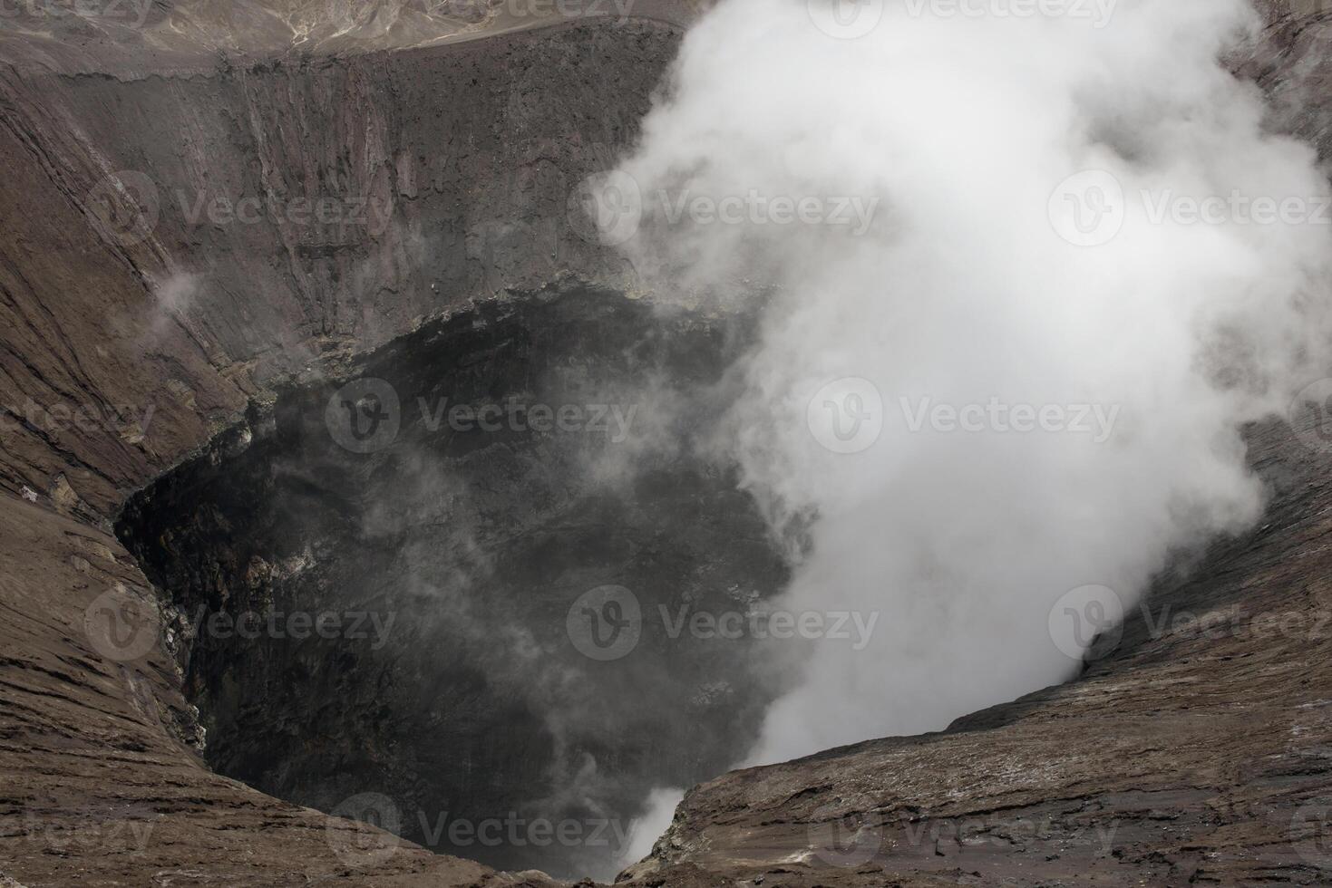 Bromo Volcano Active Crater photo