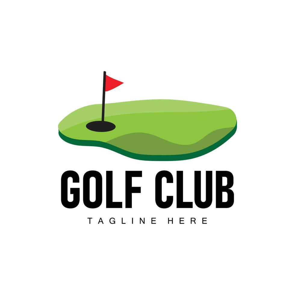 golf club logo diseño y al aire libre deporte vector golf palo y pelota modelo ilustración