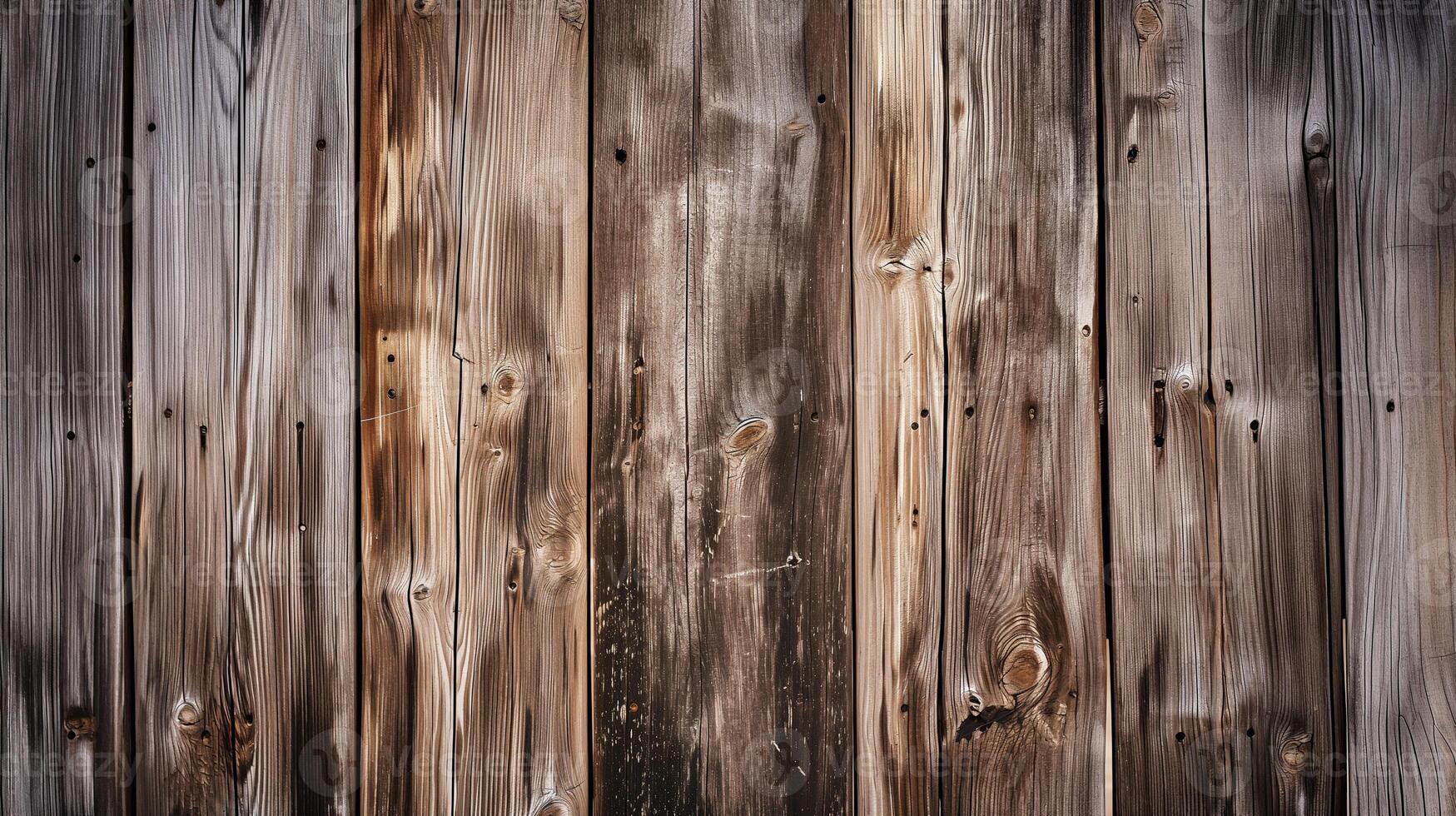 AI generated Old wooden background or texture. Grunge wood planks. photo