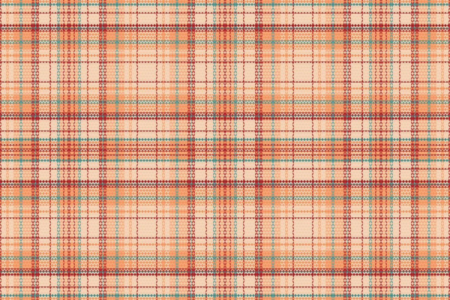 Tartan plaid pattern with texture and summer color. vector