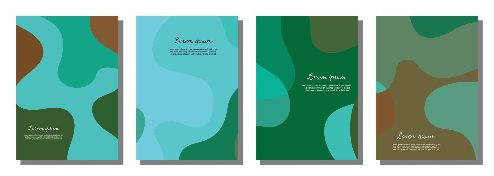 Abstract wavy set background. vector