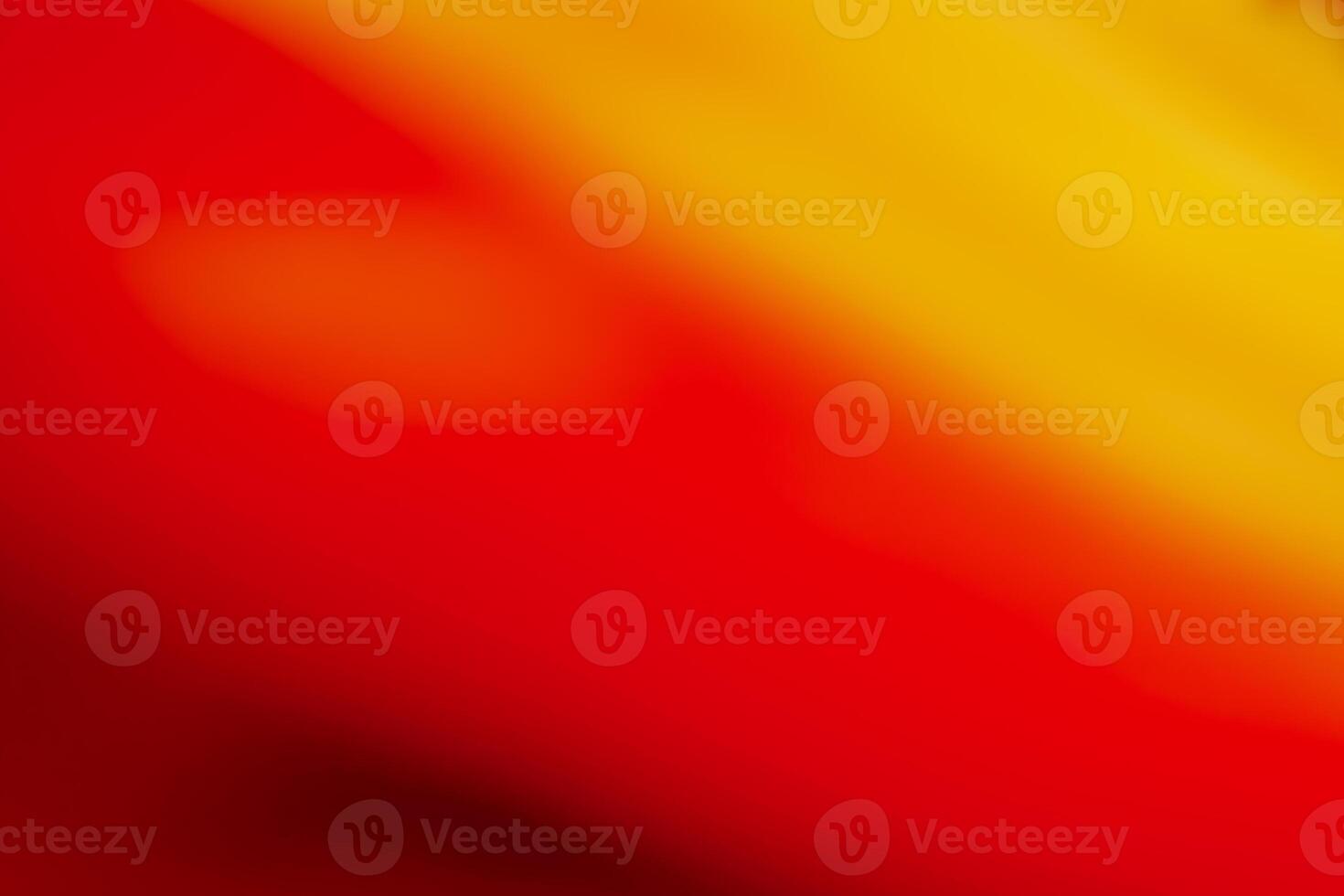 Abstract red and yellow background banner with defocused bokeh lights. Hologram. Waves and gradient. photo
