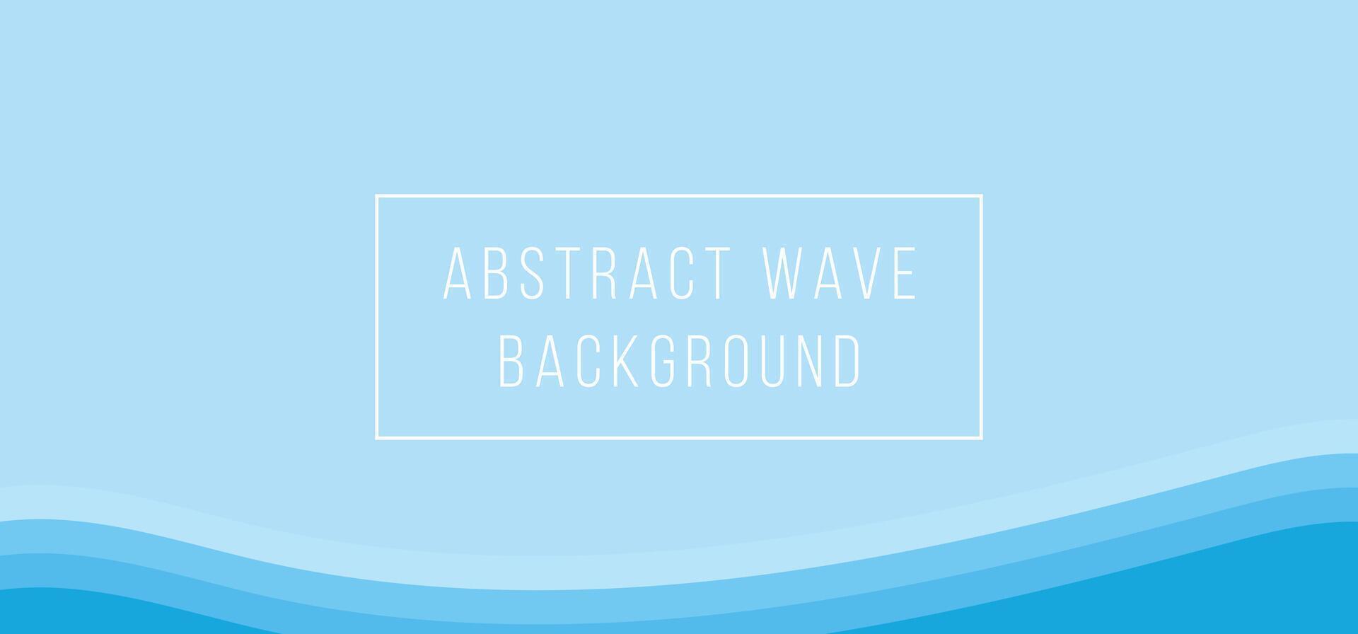 blue wave abstract background template vector