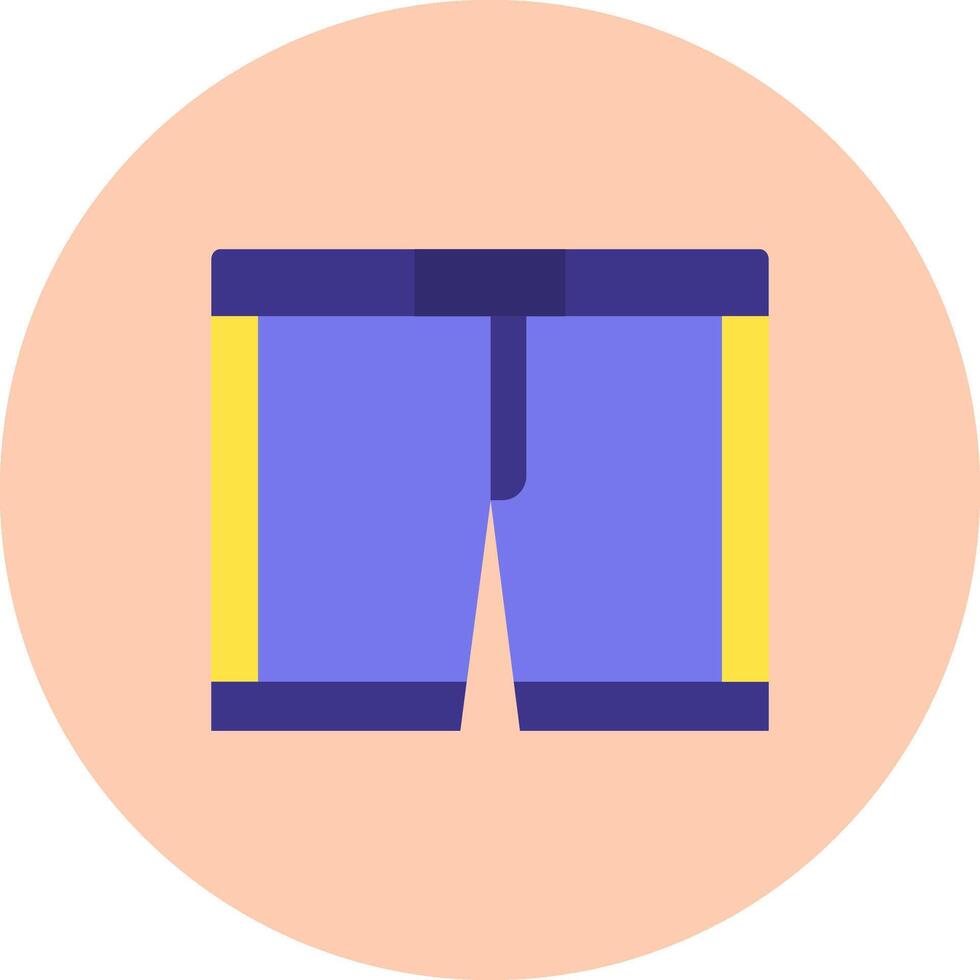 Underwear Flat Circle Icon vector