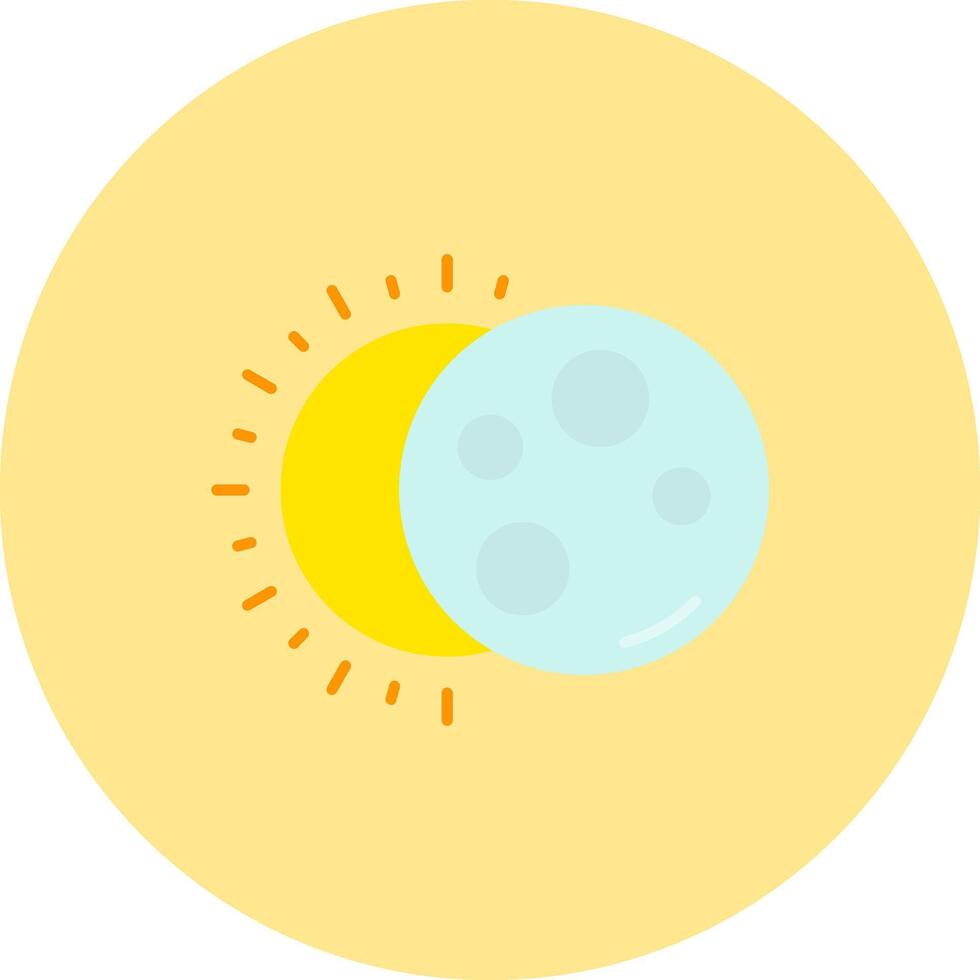 Eclipse Flat Circle Icon vector