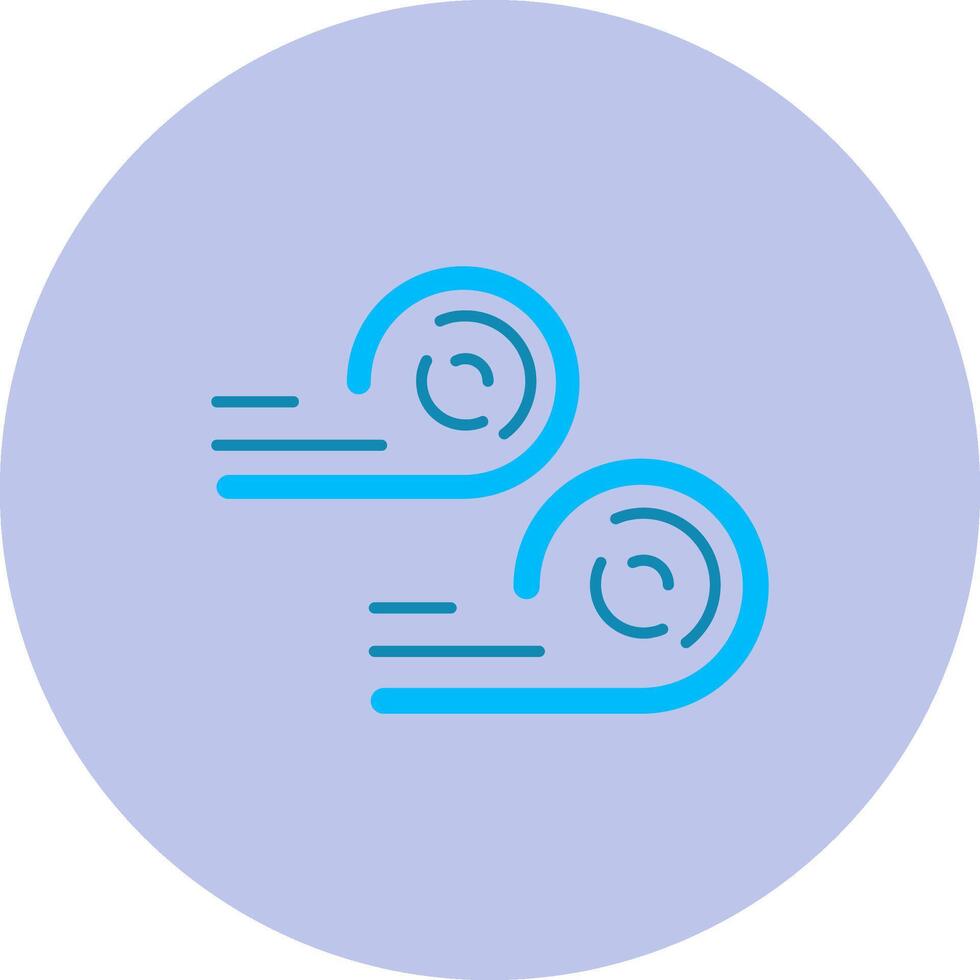 Wind Flat Circle Icon vector