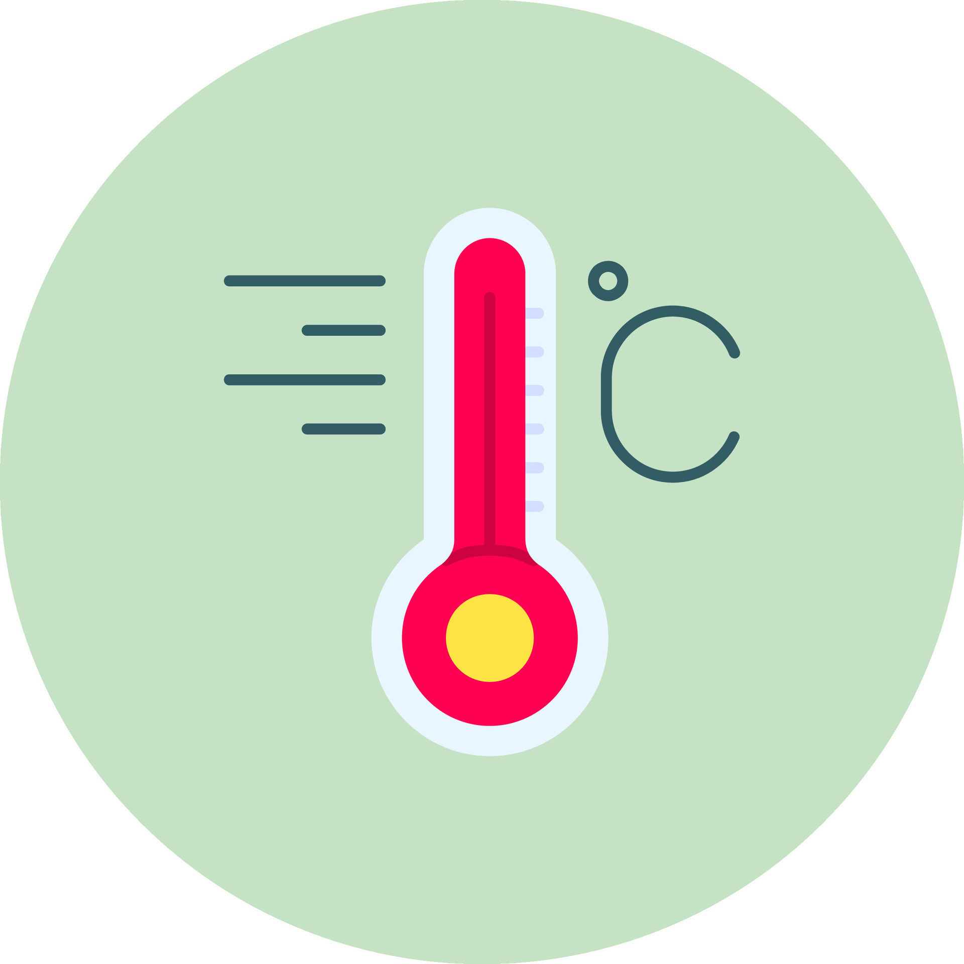Temperature Flat Circle Icon 37141361 Vector Art at Vecteezy