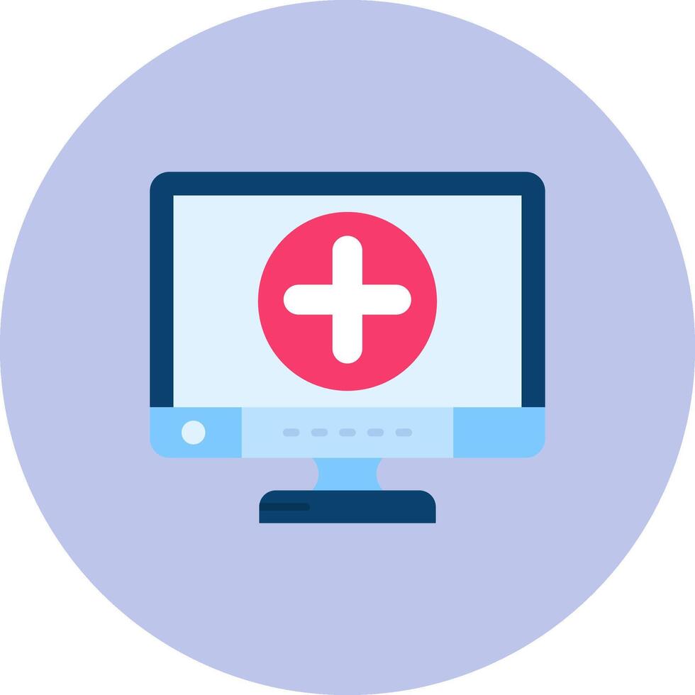 Add Flat Circle Icon vector