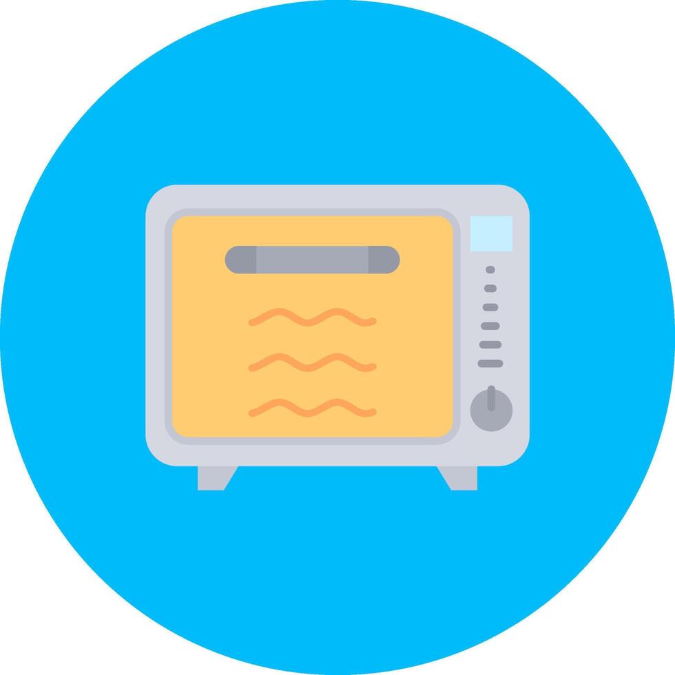 Oven Flat Circle Icon vector