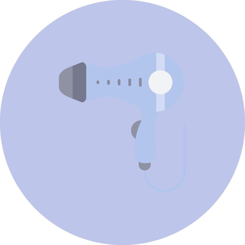 Hair dryer Flat Circle Icon vector