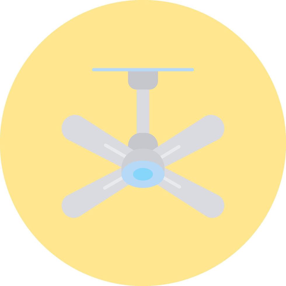 Fan Flat Circle Icon vector