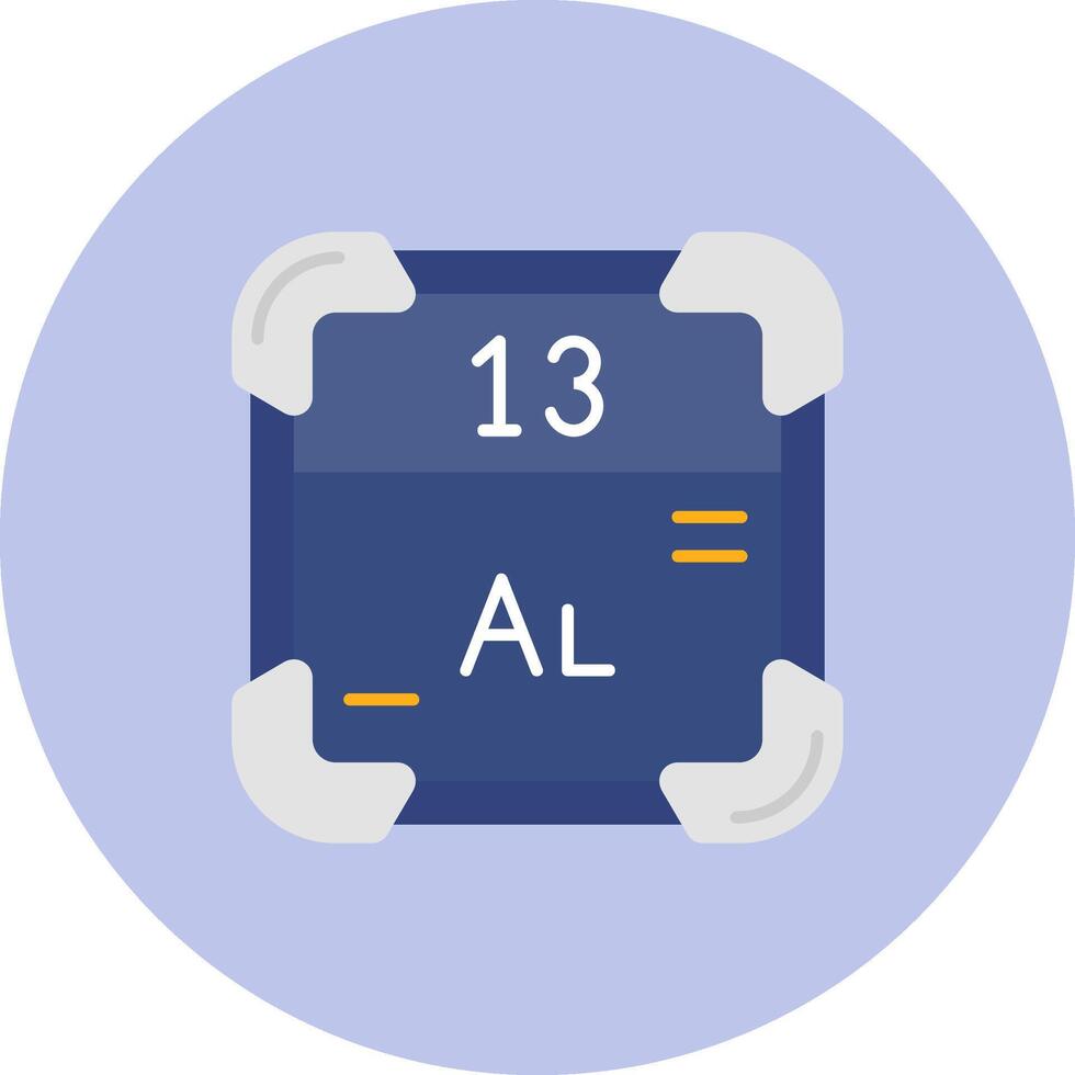 Aluminum Flat Circle Icon vector