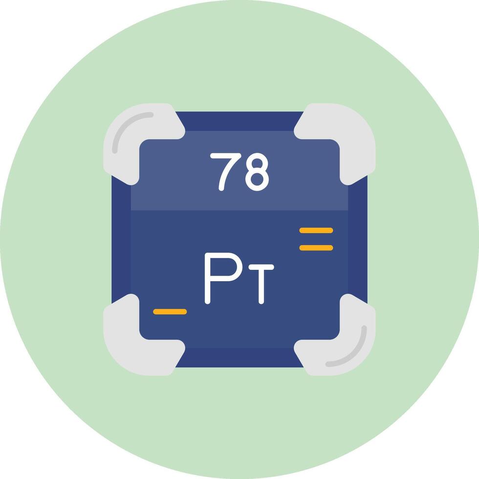 Platinum Flat Circle Icon vector