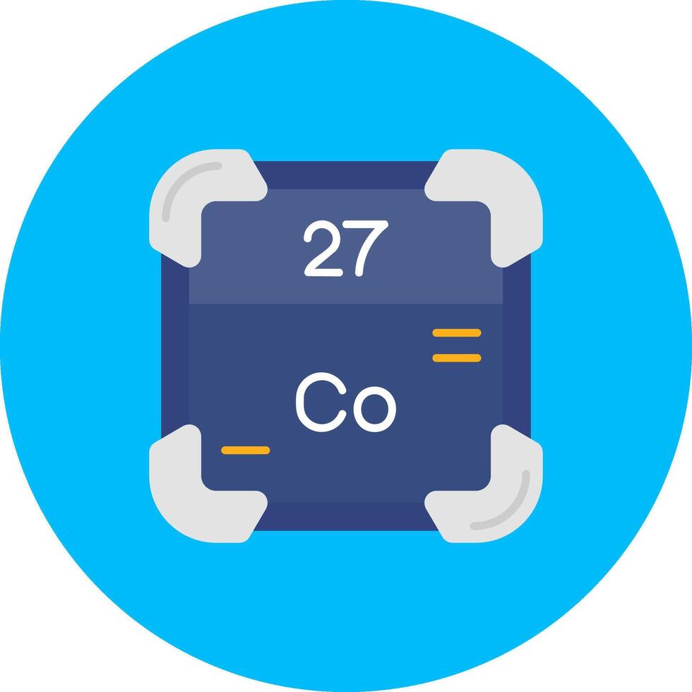 Cobalt Flat Circle Icon vector