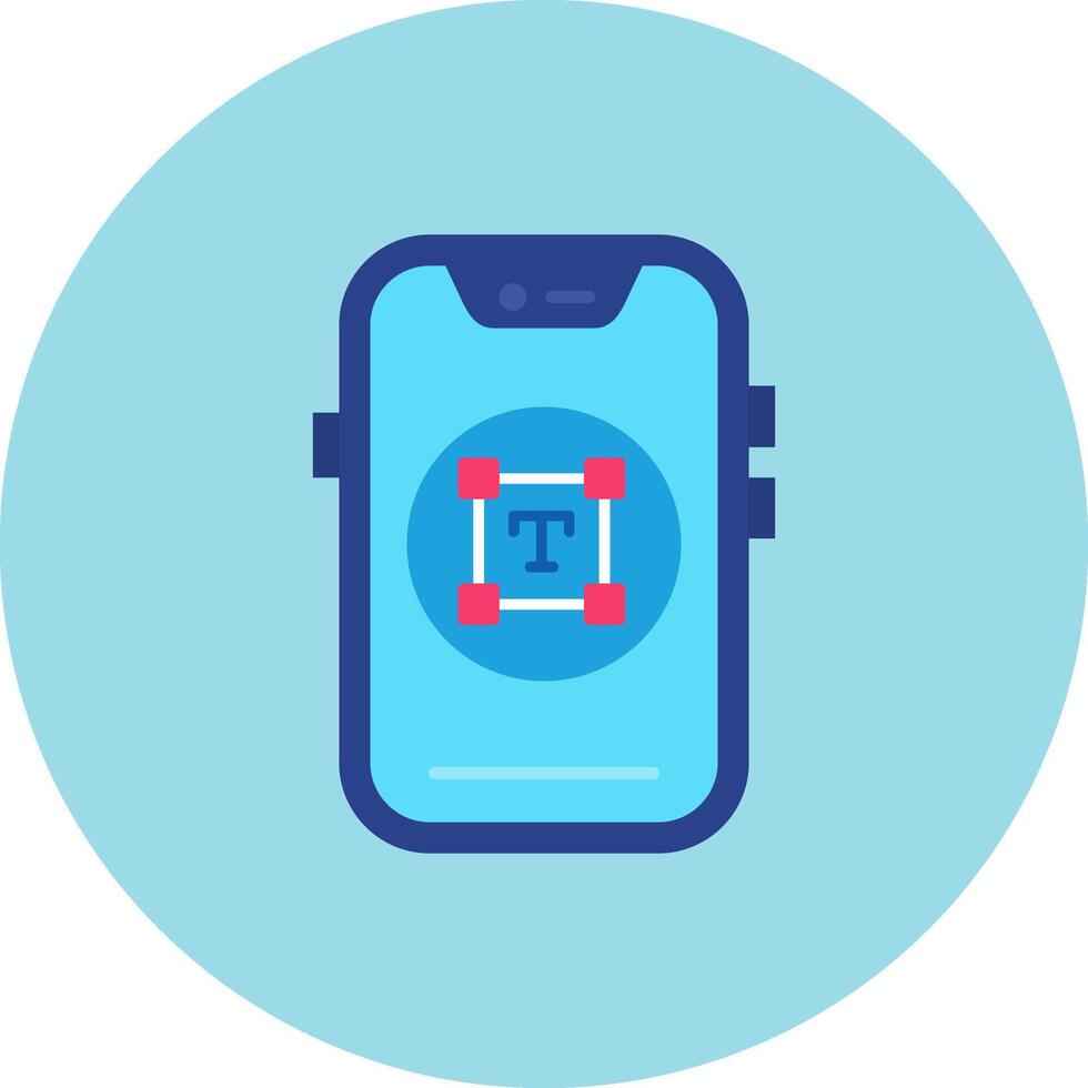 Type Flat Circle Icon vector