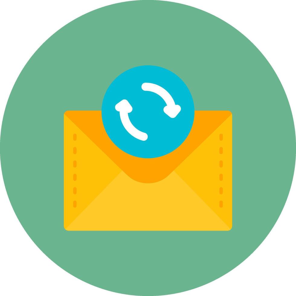 Arrow Flat Circle Icon vector