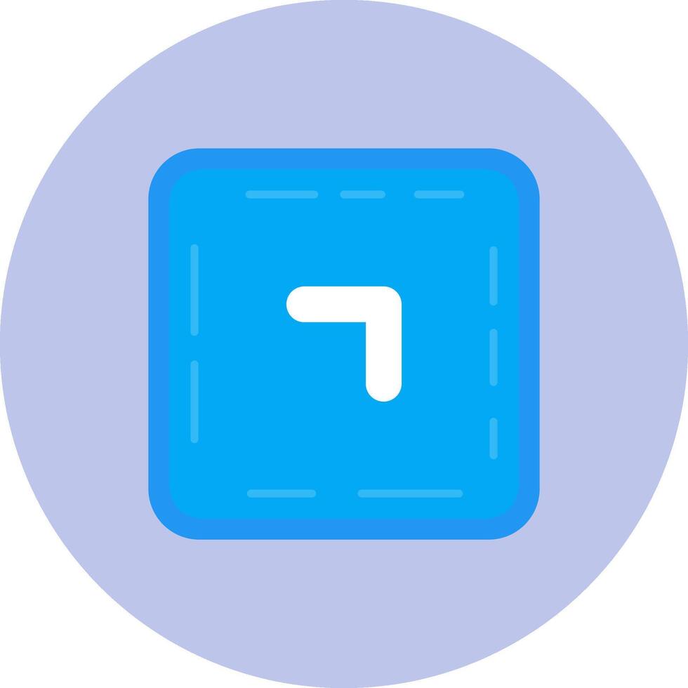 Chevron Flat Circle Icon vector