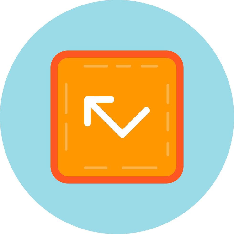 Bounce Flat Circle Icon vector