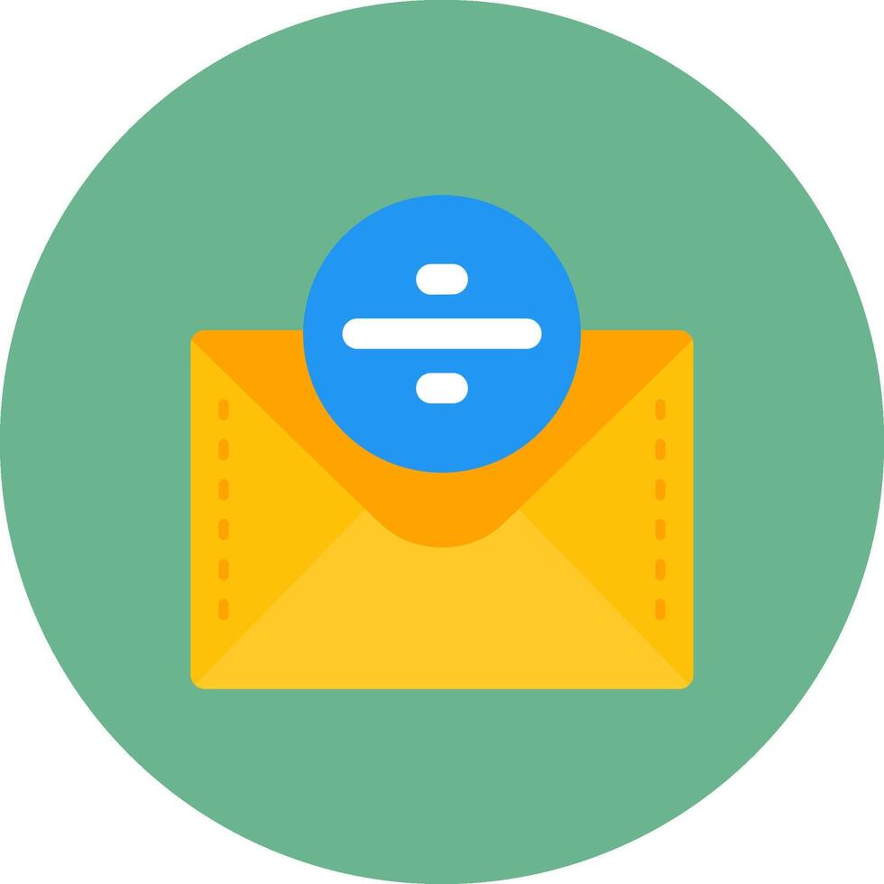 Divide Flat Circle Icon vector