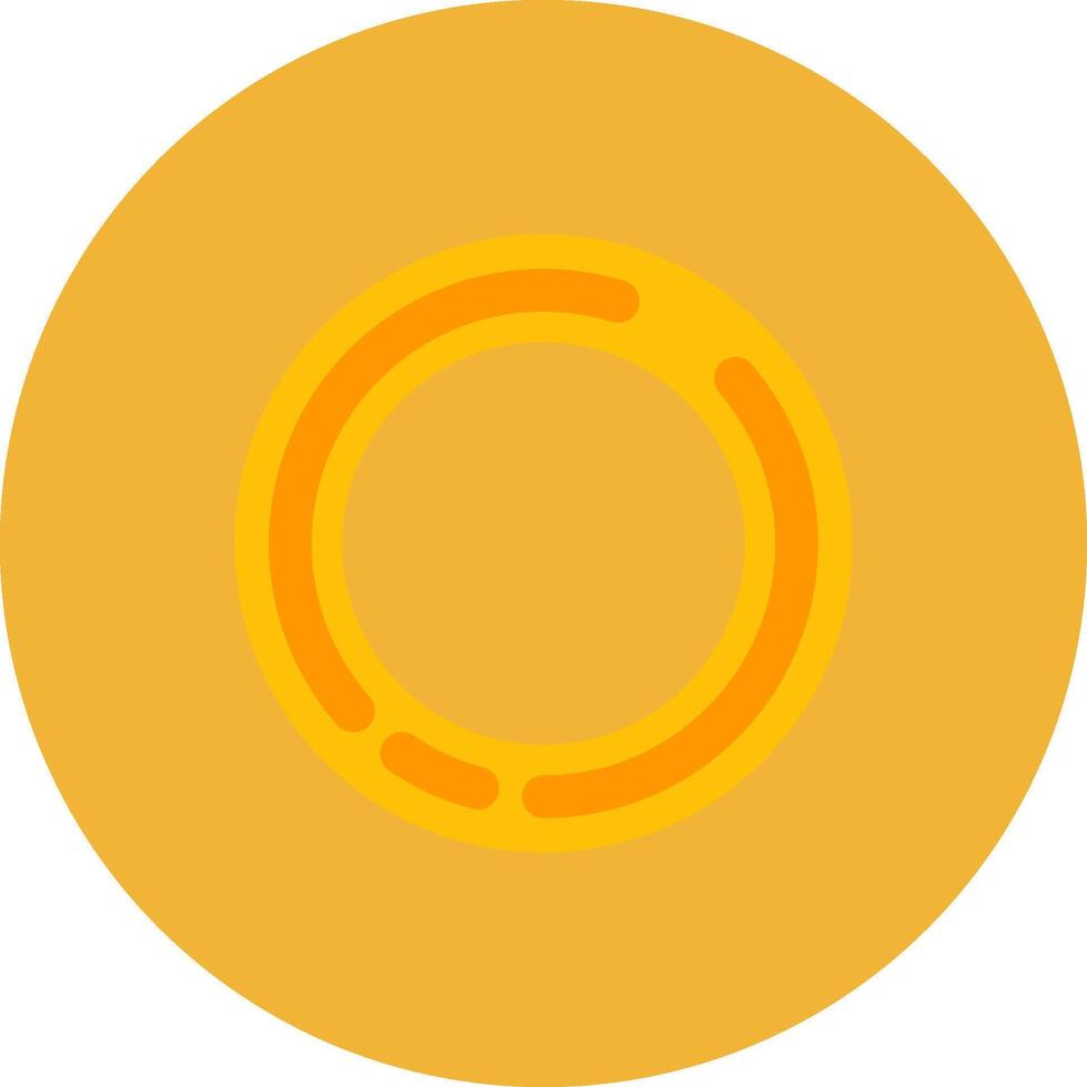 Circle Flat Circle Icon vector