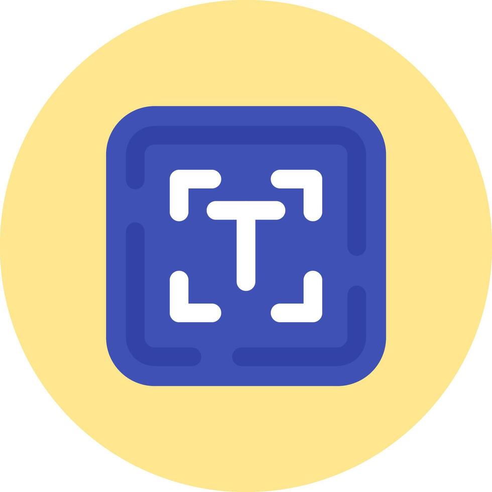 Edit text Flat Circle Icon vector