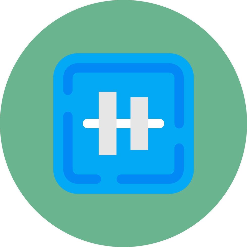Vertical alignment Flat Circle Icon vector
