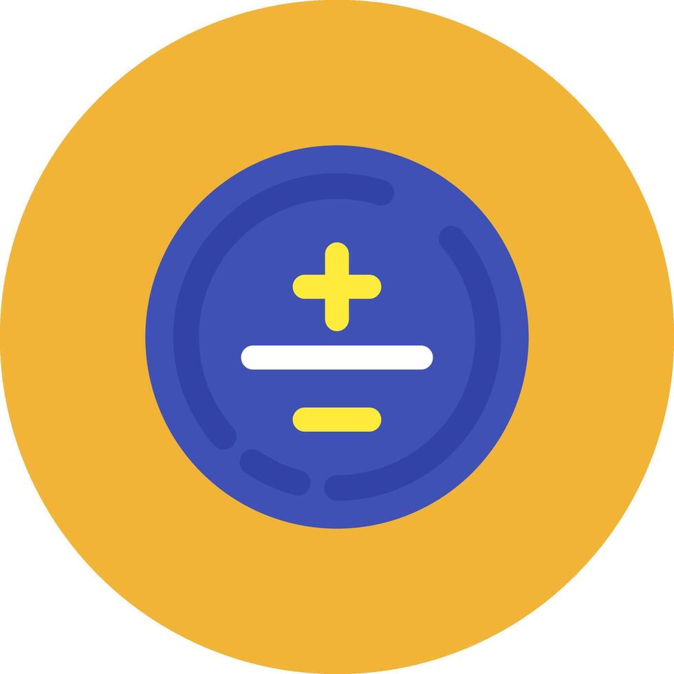 Mathematical symbol Flat Circle Icon vector